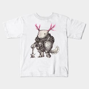 Axolotl Army / Tank warrior Kids T-Shirt